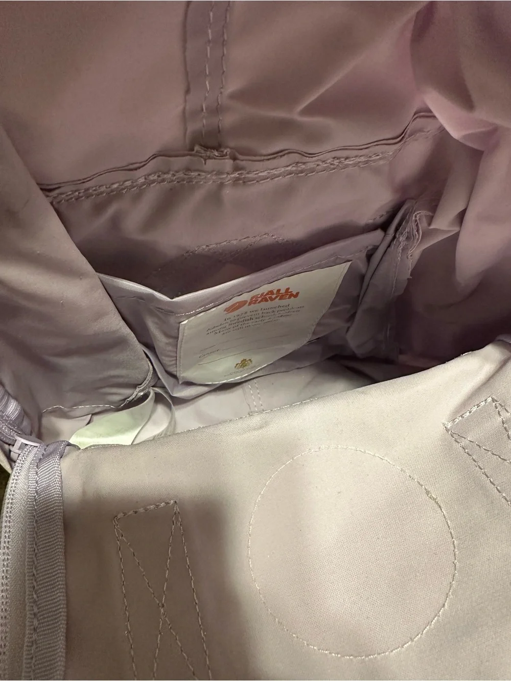 Fjallraven Kånken Mini Backpack in Pale Lavender